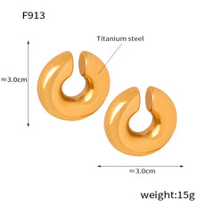 Sculptural Geometric Ear Cuffs