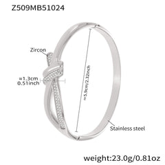 18K Gold-Plated Geometric Stone-Accent Clasp Bracelets