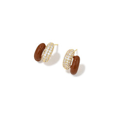 Camille Vintage-Inspired Pavé Stud Earrings No. 456891