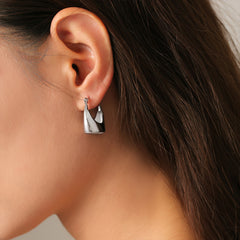 18K Gold-Plated Rounded Open-Hoop Earrings