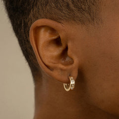 Nadine Modern Hoop Earrings