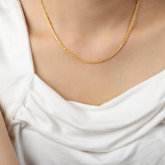 Twisted Chain Necklace & Bracelet