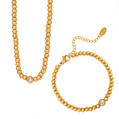 Polished Bead Necklace or Bracelet