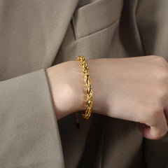 Textured Link Chain Bracelet or Necklace