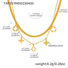 Double Layer Charm Necklace, Bracelet or Anklet