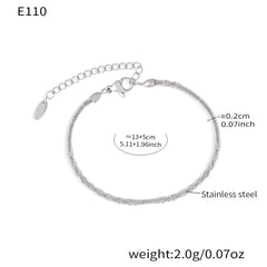 18K Gold-Plated Twisted Chain Necklace or Bracelet