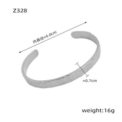 Hammered Open Cuff Bracelet