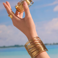 Multi-Band Open Cuff or Arm Bracelet