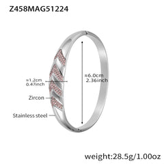 18K Gold-Plated Cubic Zirconia Bangle Designs