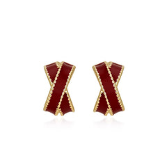 Nicolette Enamel Stud Earrings