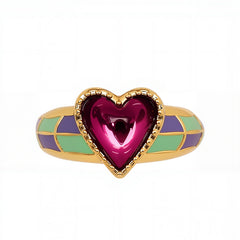 Marielle Vintage-Inspired Heart Adjustable Ring