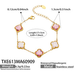 Color Crackle Accent Flower Jewelry