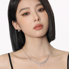 Nicolette Pavé Teardrop Choker Necklace