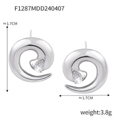 Spiral Accent Ring and Earrings