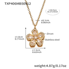 Spinning Flower Cubic Zirconia Jewelry Separates