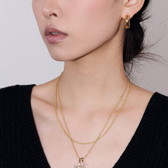 Daphne Vintage-Inspired Hoop Earrings
