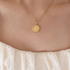 Portrait Medallion Pendant Necklace