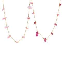 Colorful Natural Stone Chip Necklace