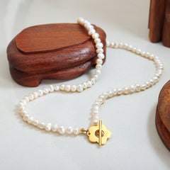 Freshwater Pearl Toggle Necklace or Bracelet