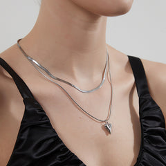 Nicolette Heart Layered Necklace