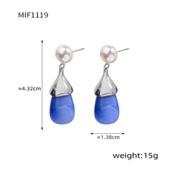 Color Resin Stud and Hoop Earring Designs