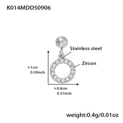 18K Gold-Plated Cubic Zirconia Charms and Chain Designs
