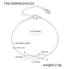 Infinity Stone-Accent Necklace, Bracelet or Separate Chain