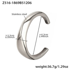 18K Gold-Plated Sculptural Open Bangle Designs