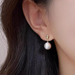 Nicolette Brushed Sphere Stud Earrings