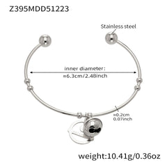 Geometric Stainless Steel Cuff & Bangle Bracelets