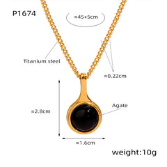 Natural Stone Pendant and Bead Necklace Designs