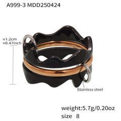 Cubic Zirconia Multi-Line Ring Designs