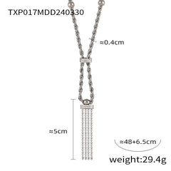 Geometric Chain & Tassel Jewelry