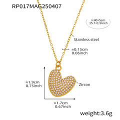 Cubic Zirconia Initial Pendant Necklace