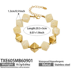 Faceted Color Resin Geometric Jewelry
