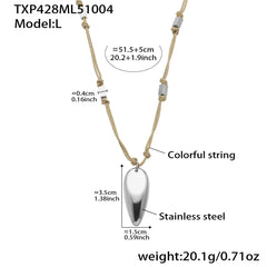 18K Gold-Plated Teardrop Pendant Jewelry