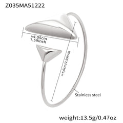 18K Gold-Plated Sculptural Open Cuff Bracelet