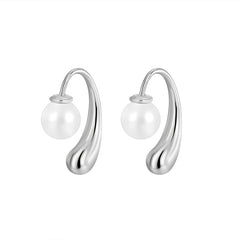 Nicolette Vintage-Inspired Pearl Teardrop Stud Earrings