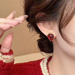 Marielle Minimalist Strawberry Stud Earrings