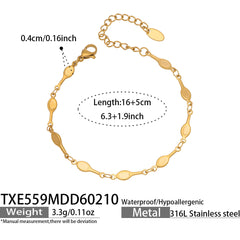 Color Enamel Station Necklace and Bracelet