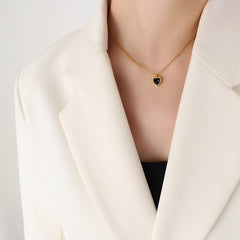 Heart Cubic Zirconia Necklace or Earrings