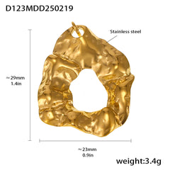 18K Gold-Plated Ornate Charm Pendant