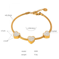 Beaded & Charm Stainless Steel Bracelets