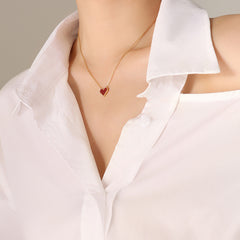 18K Gold-Plated Heart Pendant Necklace