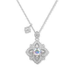 Nadine Vintage-Inspired Pavé Rose Necklace