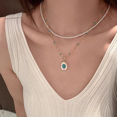 Nicolette Vintage-Inspired Turquoise Layered Necklace