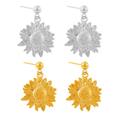 Sunflower Drop Earrings