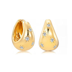 Marielle Vintage-Inspired Pavé Teardrop Stud Earrings