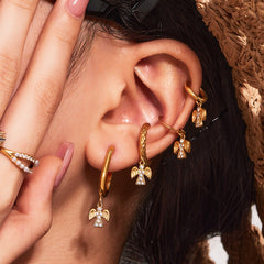 Sparkling Charm Hoop Earring Designs