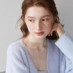 Daphne Dainty Bow Choker Necklace